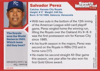 2014 Sports Illustrated for Kids #381 Salvador Perez Back