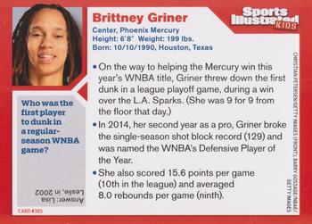 2014 Sports Illustrated for Kids #385 Brittney Griner Back