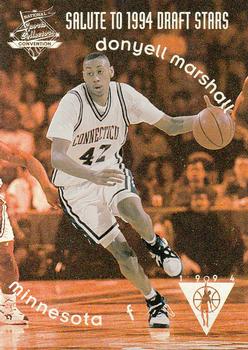 1994 Score Board National #NC3 Donyell Marshall Front