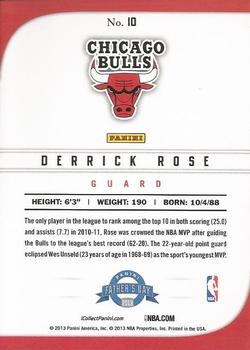 2013 Panini Father's Day #10 Derrick Rose Back