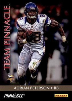 2013 Panini Father's Day - Team Pinnacle #5 Adrian Peterson /  Calvin Johnson Front