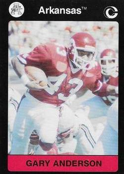 1991 Collegiate Collection Arkansas Razorbacks #50 Gary Anderson Front