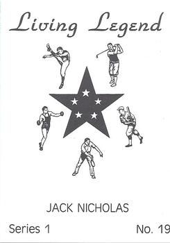1990 Living Legends Blue (unlicensed) #19 Jack Nicklaus Back