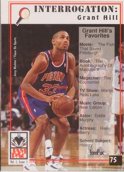 1995 JamPac Magazine #75-76 Grant Hill / Ask Robin Front