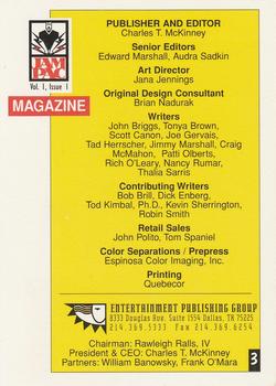 1995 JamPac Magazine #3-4 Publisher & Staff Info Front