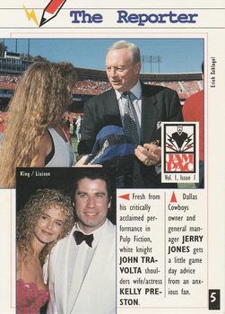 1995 JamPac Magazine #5-6 Jerry Jones / Phil Mickelson Front