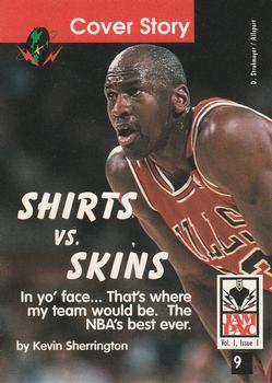 1995 JamPac Magazine #9-10 Michael Jordan / Larry Bird Front