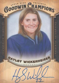 2014 Upper Deck Goodwin Champions - Autographs #A-HW Hayley Wickenheiser Front