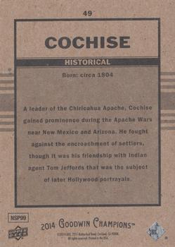 2014 Upper Deck Goodwin Champions - Goudey #49 Cochise Back