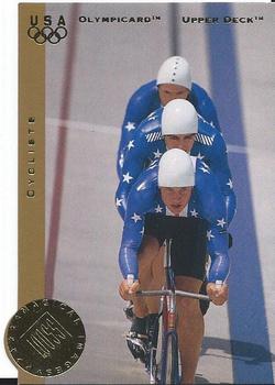 1996 Upper Deck USA Olympicards - Magical Images #MI12 Cyclists Front