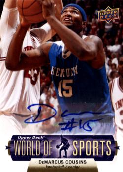 2011 Upper Deck World of Sports - Autographs #34 DeMarcus Cousins Front