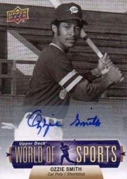 2011 Upper Deck World of Sports - Autographs #1 Ozzie Smith Front