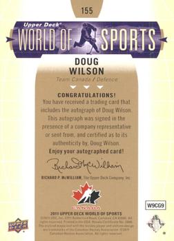 2011 Upper Deck World of Sports - Autographs #155 Doug Wilson Back