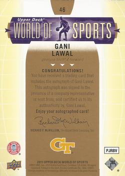 2011 Upper Deck World of Sports - Autographs #46 Gani Lawal Back