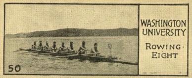 1924 Willard's Chocolates V122 #50 Rowing Eight Front