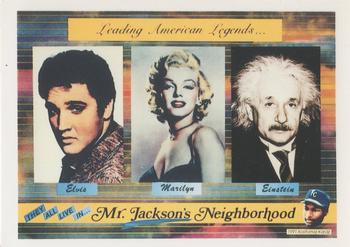 1991 Kalifornia Kardz Japanese (unlicensed) #NNO Bo Jackson / Elvis Presley / Marilyn Monroe / Albert Einstein Back