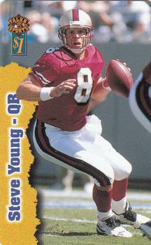 1997 Score Board Talk N' Sports - Phone Cards $1 #3 Steve Young Front