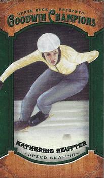 2014 Upper Deck Goodwin Champions - Mini Green Lady Luck Back #14 Katherine Reutter Front