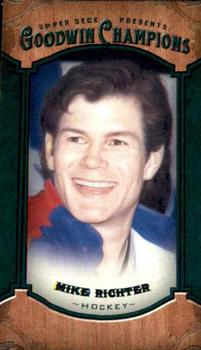 2014 Upper Deck Goodwin Champions - Mini Green Lady Luck Back #20 Mike Richter Front