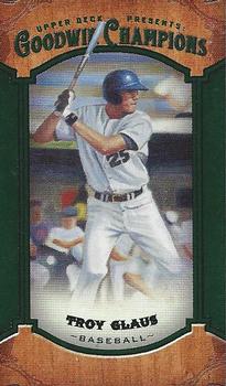 2014 Upper Deck Goodwin Champions - Mini Green Lady Luck Back #28 Troy Glaus Front