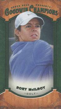 2014 Upper Deck Goodwin Champions - Mini Green Lady Luck Back #74 Rory McIlroy Front