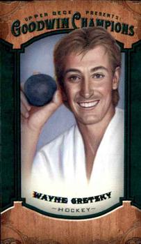 2014 Upper Deck Goodwin Champions - Mini Green Lady Luck Back #99 Wayne Gretzky Front