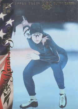 1996 Upper Deck USA Olympicards - Reign of Gold Holograms #RN2 Bonnie Blair Front