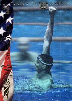 1996 Upper Deck USA Olympicards - Reign of Gold Holograms #RN5 Matt Biondi Front