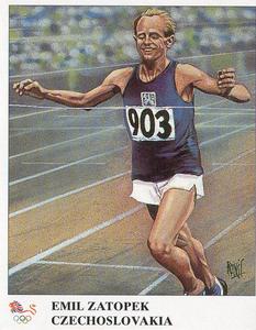 1996 Imperial Publishing Limited Olympic Champions #4 Emil Zatopek Front