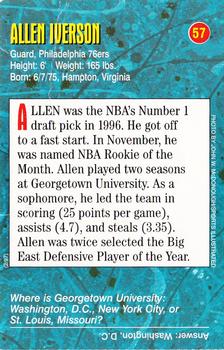 1996-98 Sports Illustrated for Kids Oversized #57 Allen Iverson Back