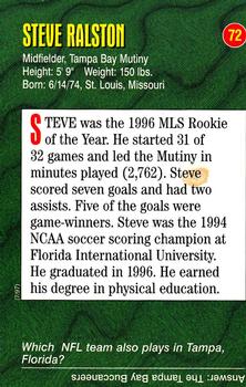 1996-98 Sports Illustrated for Kids Oversized #72 Steve Ralston Back