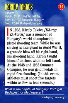1996-98 Sports Illustrated for Kids Oversized #14 Karoly Takacs Back