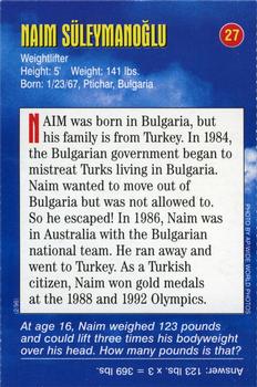 1996-98 Sports Illustrated for Kids Oversized #27 Naim Suleymanoglu Back