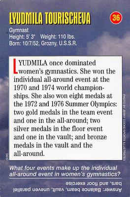 1996-98 Sports Illustrated for Kids Oversized #36 Lyudmila Tourischeva Back