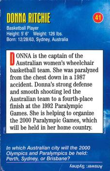 1996-98 Sports Illustrated for Kids Oversized #41 Donna Ritchie Back