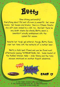 1997 Tempo Rugrats #12 Betty De Ville Back