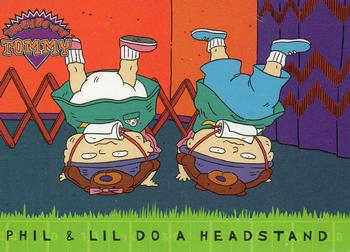 1997 Tempo Rugrats #30 Phil & Lil Do a Headstand Front