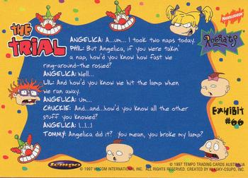 1997 Tempo Rugrats #66 Angelica: A...um... I took two naps today. Phil Back