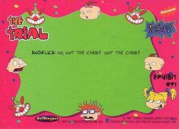 1997 Tempo Rugrats #71 Angelica: No, not the chair!! Not the chair!! Back