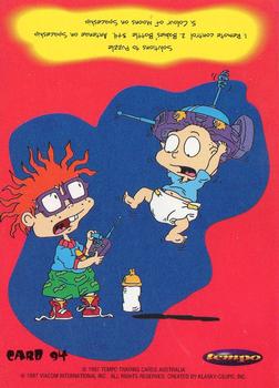 1997 Tempo Rugrats #94 (Chuckie and Tommy) Back
