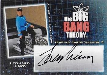 2013 Cryptozoic The Big Bang Theory Season 5 - Autographs #A8 Leonard Nimoy Front