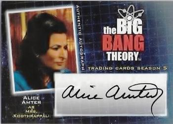 2013 Cryptozoic The Big Bang Theory Season 5 - Autographs #A21 Alice Amter Front