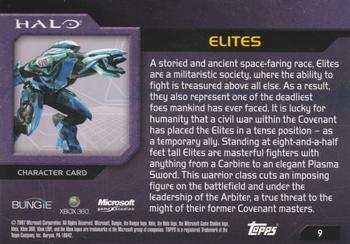 2007 Topps Halo #9 Elites Back