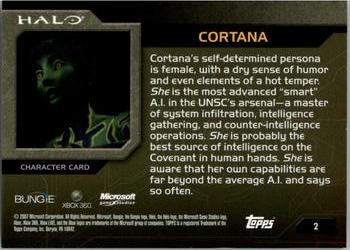 2007 Topps Halo #2 Cortana Back
