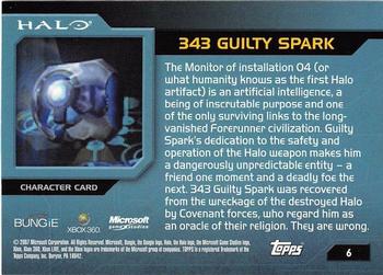 2007 Topps Halo #6 343 Guilty Spark Back