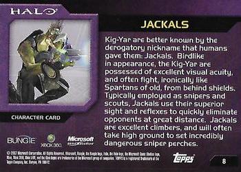 2007 Topps Halo #8 Jackals Back