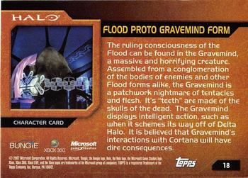2007 Topps Halo #18 Floot Proto Gravemind Form Back