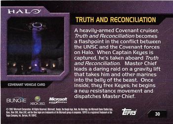 2007 Topps Halo #30 Truth and Reconciliation Back