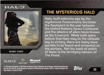 2007 Topps Halo #32 The Mysterious Halo Back