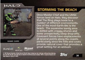 2007 Topps Halo #34 Storming the Beach Back